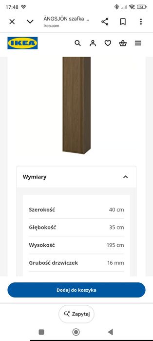 Szafka łazienkowa