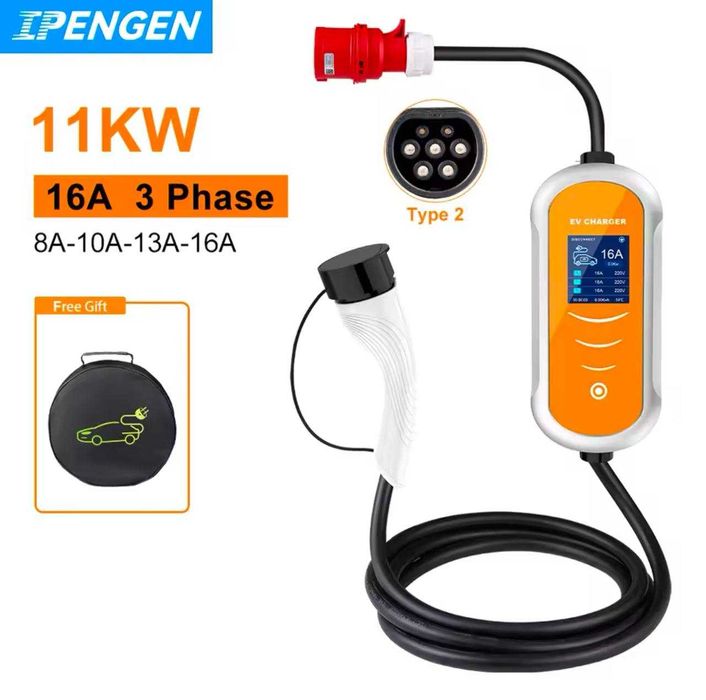 Зарядне зарядка для електромобіля Taysla Type 2/Type 1/GBT 3,5-7-11 KW