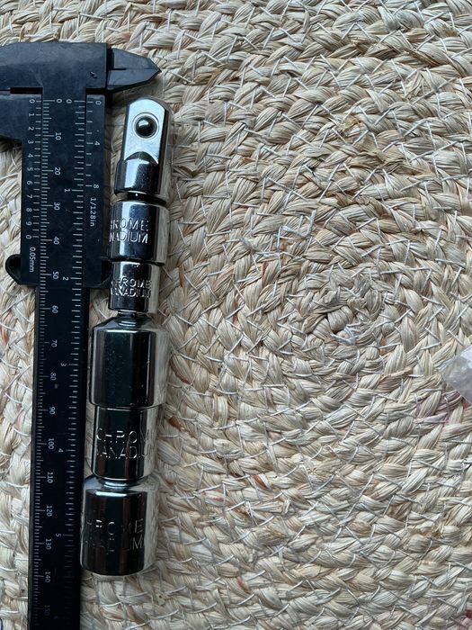 Набір 6шт адаптерів перехідників 1/2 3/8 1/4 подовжувач crome-vanadium