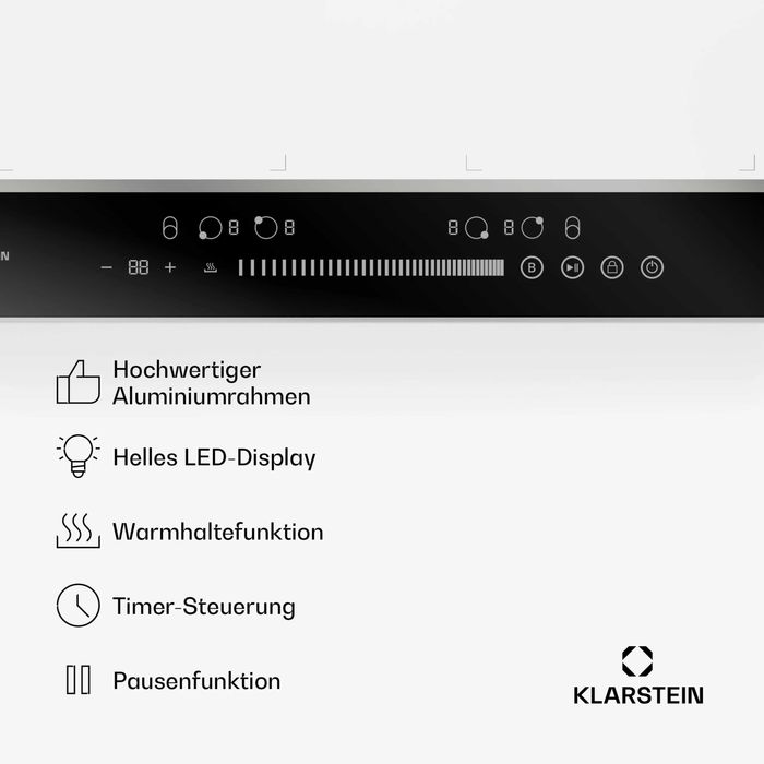 Индукционная плита індукційна поверхня Klarstein DualTone Flex