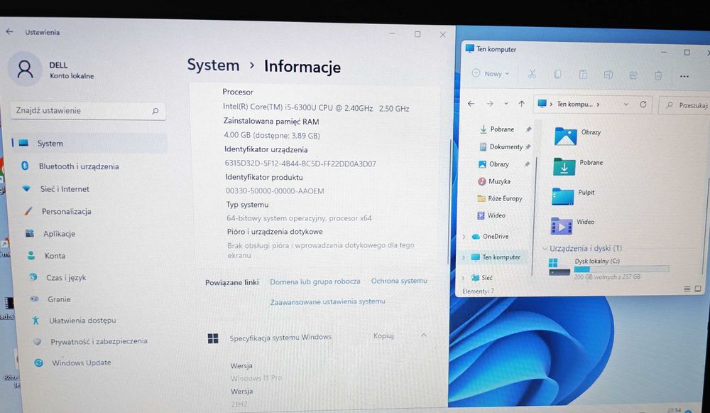 Ładny DELL E5470 Intel i5/14"/SSD