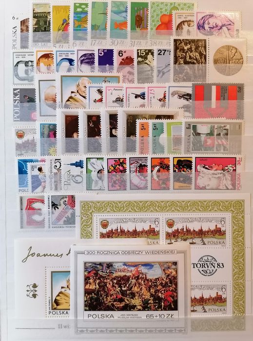 Znaczki roczniki 1980-89