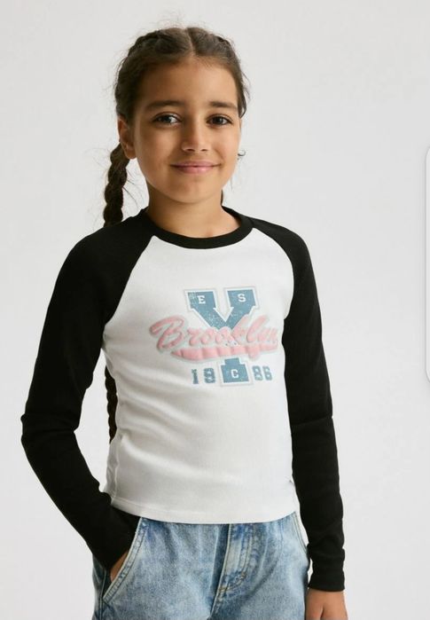 Reserved bluzka dziewczęca crop top