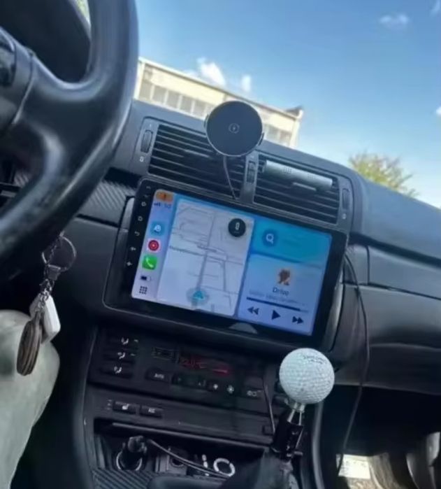 Radio 2 DIN Android 9" BMW E46 (4+32 GB) + Carplay e android auto