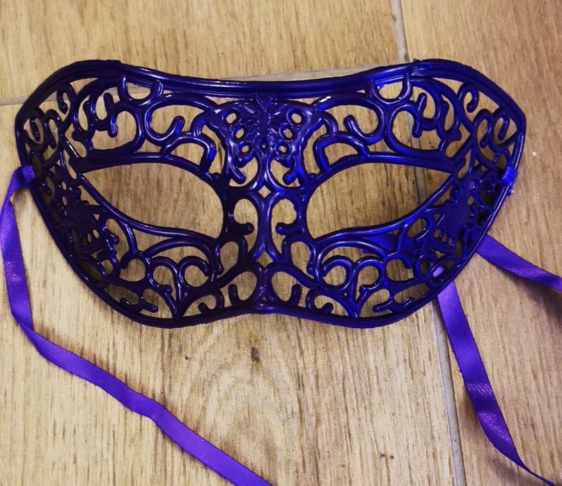 Maska wenecka ażurowa, bal karnawałowy, bal przebierańców