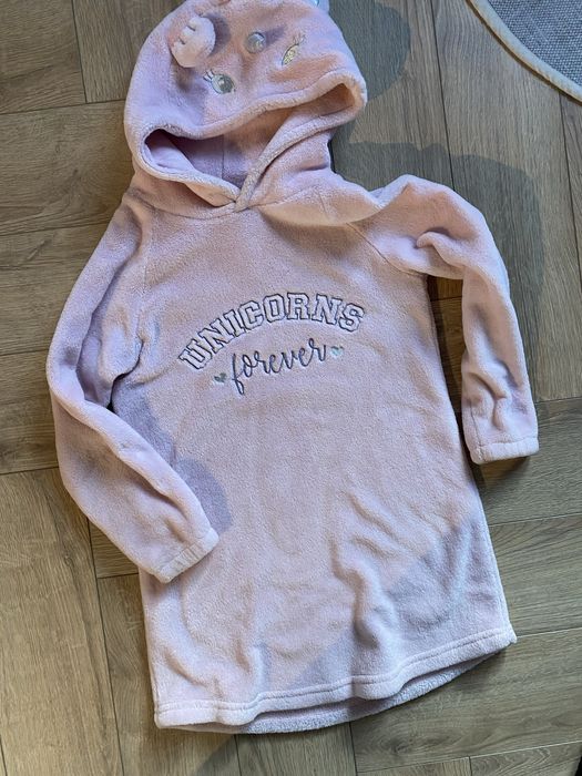 Bluza jednorożec - miś z kapturem Kappahl 122-128