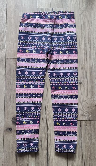 Legginsy dziewczęce kolorowe 128-134