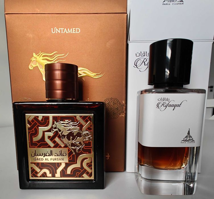 Lattafa Qaed Al Fursan Untamed oraz Paris Corner Rifaaqat