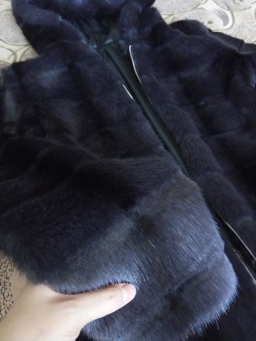 Шуба (эко мех) Графит