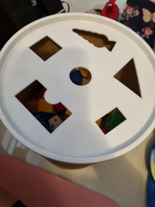 Klocki drewniane, dużo elementów