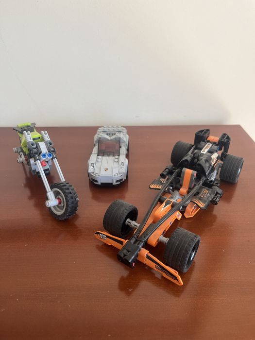 Porsche, Moto Familiar e Carro de F1 Raros - Legos