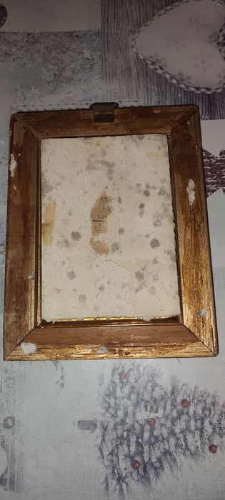Obraz/Ikona Matki bożej czestochowskiej. Dewocjonalia z 70lat. PRL.
