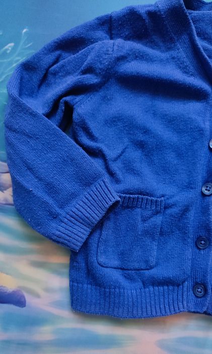 Baby GAP Chabrowy sweterek dla dziewczynki r. 12-18mies