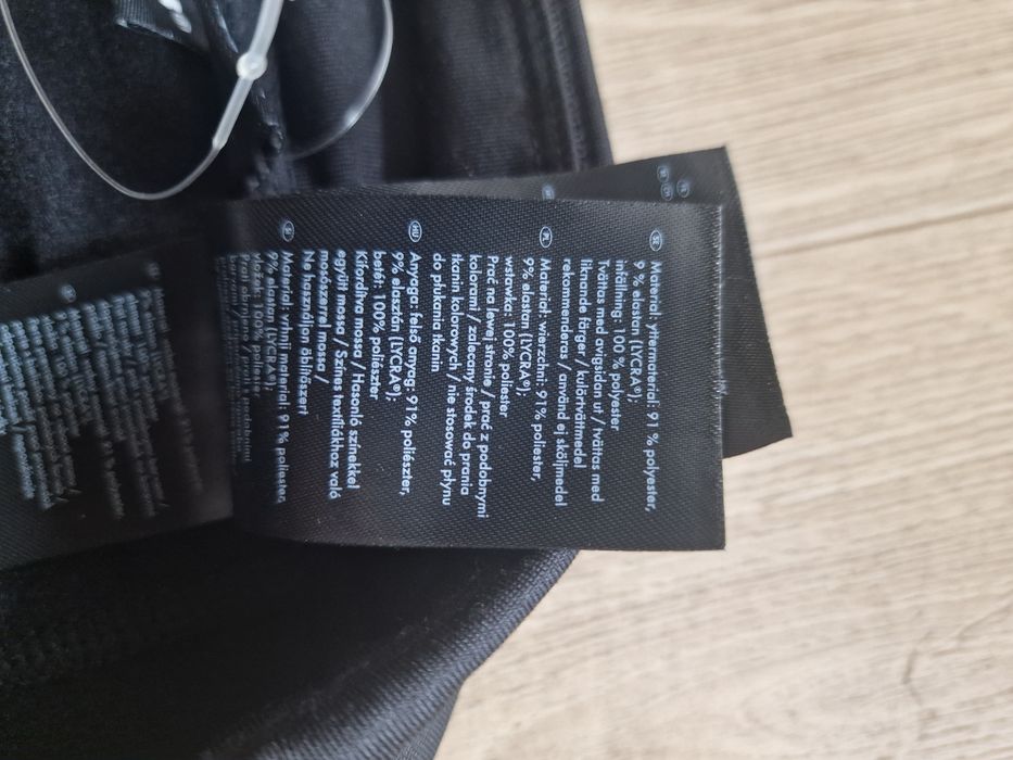 Leginsy Crivit XS 34 spodnie damskie czarne nowe