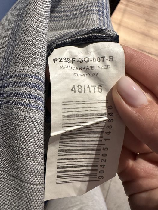 Garnitur męski Pako Lorenre 48/176 84/176 w kratę