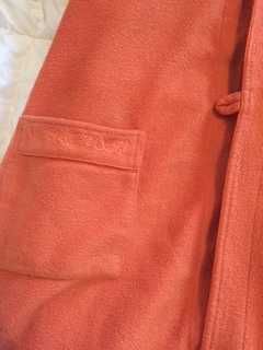 roupão laranja quentinho tamanho m