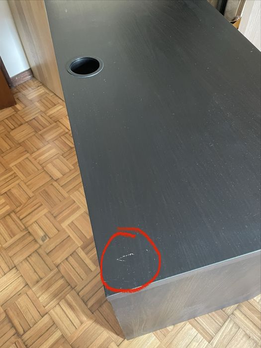 Secretaria Preta IKEA Micke