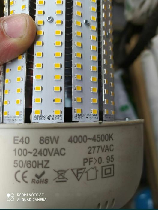 Żarówka Led. E40 86 W dookulna 1160 diod SMD