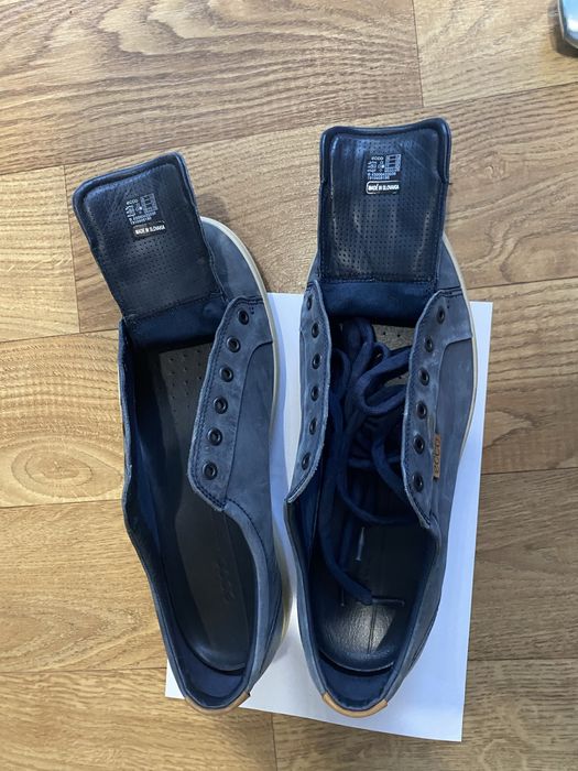 Мокасини ecco синього кольору