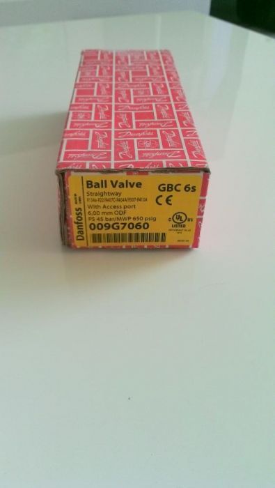 Zawór kulowy odcinajacy miedziany DANFOSS Ball Valve GBC 6mm i 12mm