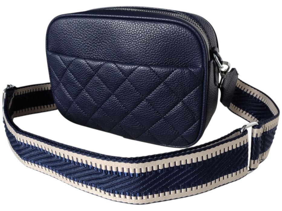 Torebka Damska Niebieska Mała Listonoszka Na Ramię