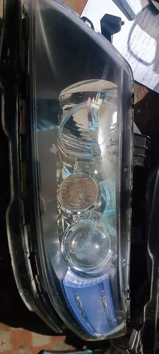 Передние фары Хонда Аккорд 7 рестайлинг, крышка двигателя