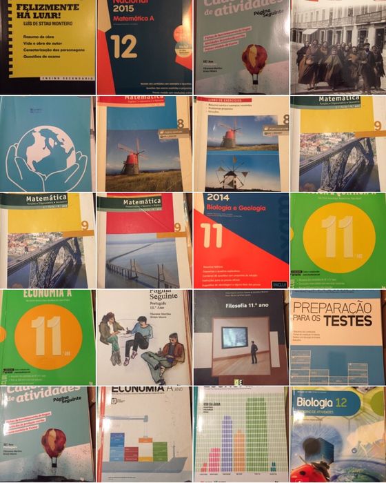 Preparação para exames e outros livros escolares