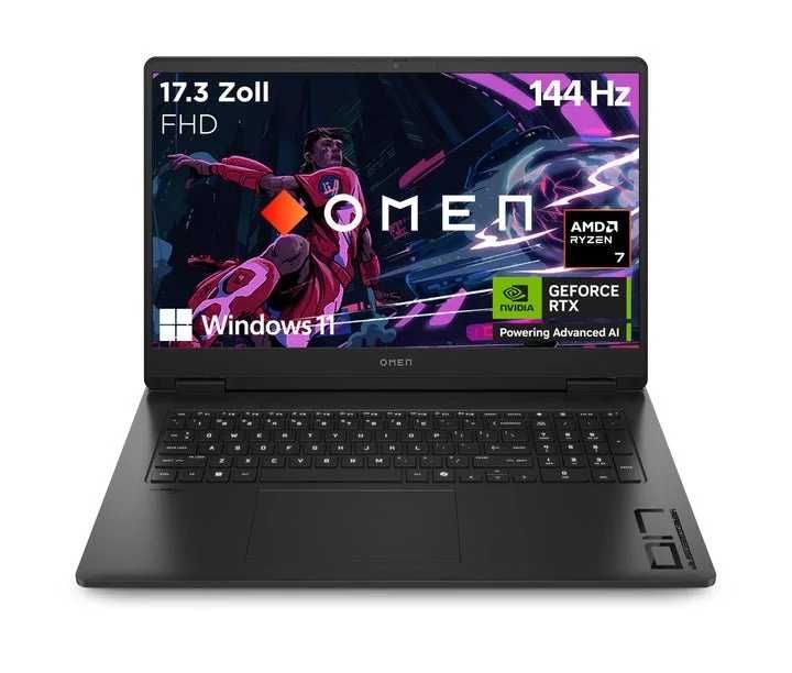 НОВИЙ НОУТБУК HP OMEN 17.3 GeForce RTX4060 8ГБ Ryzen 7 8845HS RAM 16ГБ