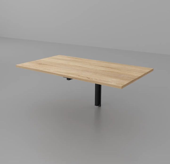 Стіл- трансформер настінного кріплення для кухні чи балкону, чорний ка