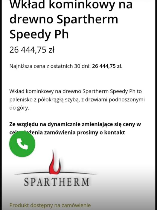 Ekskluzywny pięć kominkowy na drewno Spartherm Speedy Ph