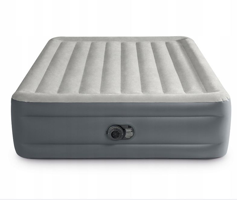 Materac Intex Dmuchany Wbudowana Pompka Mocny 203x152 cm Duży