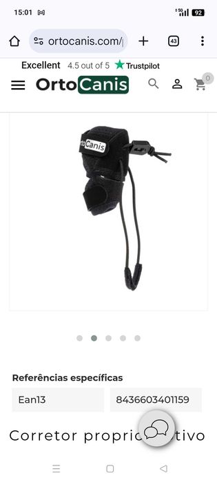 Corrector Pata Cão Tamanho S