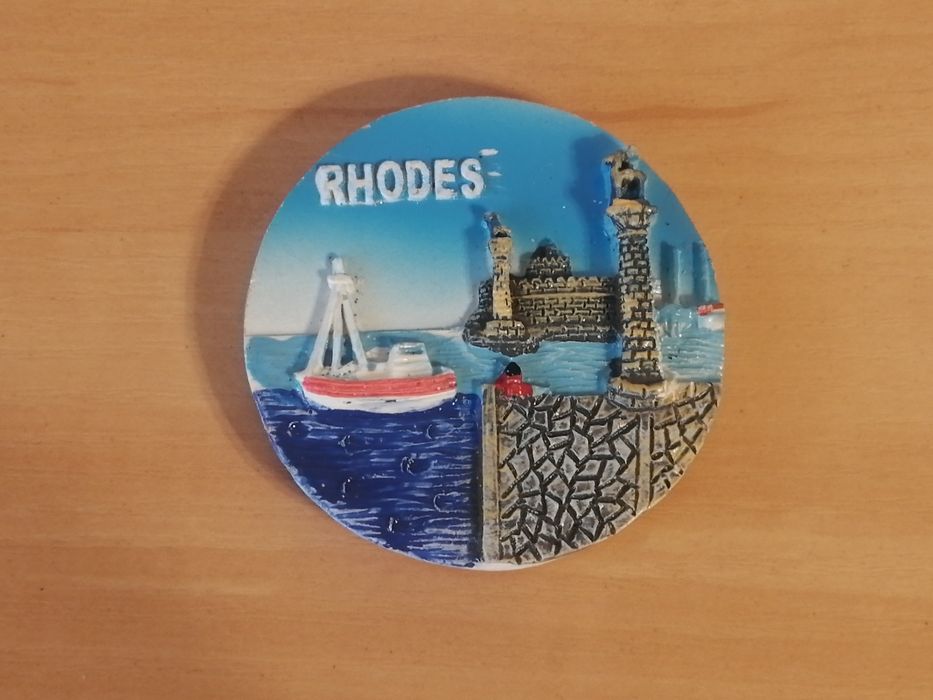 Rodos, Rhodes, Grecja, Wyspa, magnes na lodówkę, nowy