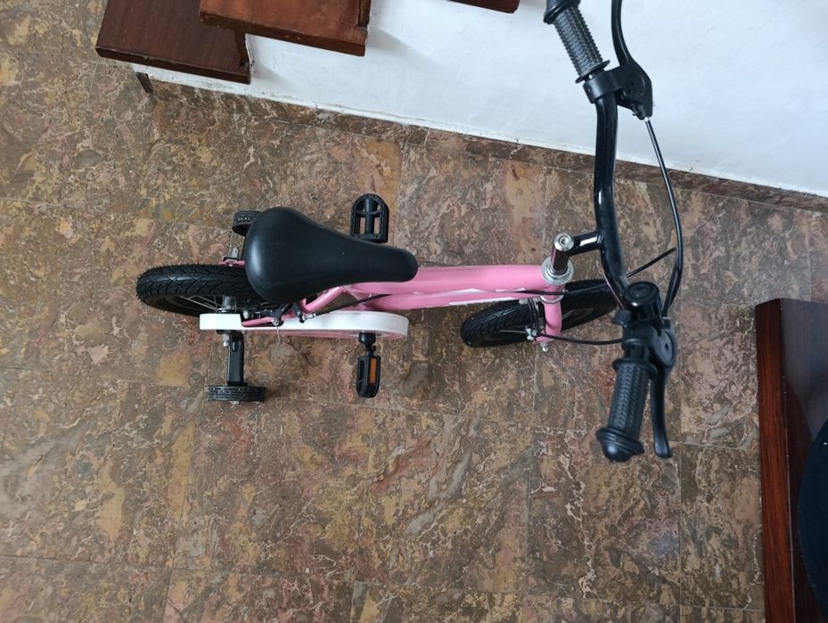 Bicicleta menina cor de rosa