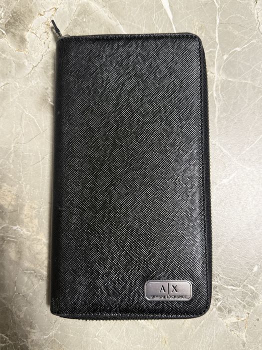 Шкіряний гаманець Armani Exchange оригінал