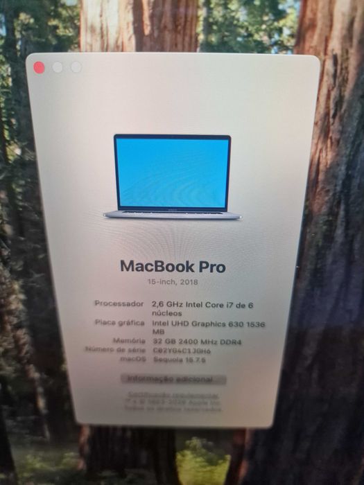 MacBook Pro TOUCH BAR 15.4 pol 2018 32gb ram