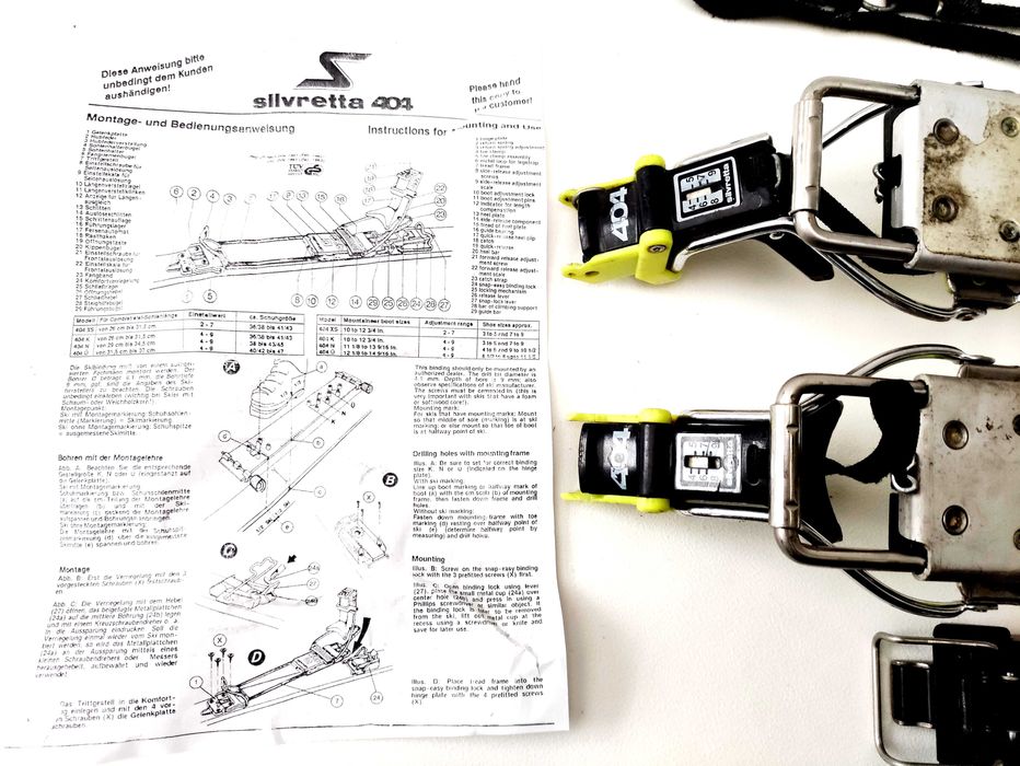 Wiązania skiturowe Silvretta 404 Retro - Okazja