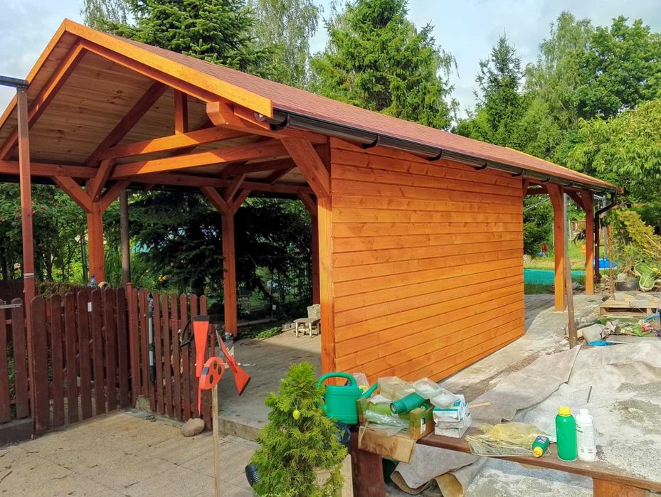 Altana 6x4, wiata garażowa, pergola, altanka na działke, MONTAŻ!!