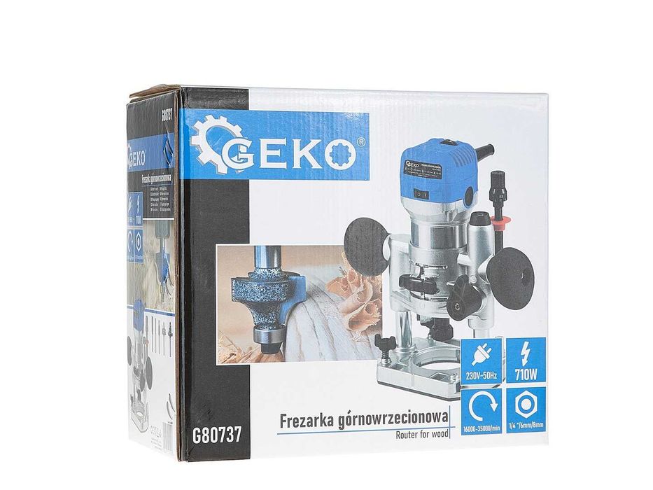 Frezarka górnowrzecionowa 710W krawędziowa regulacja obrotów +frezy