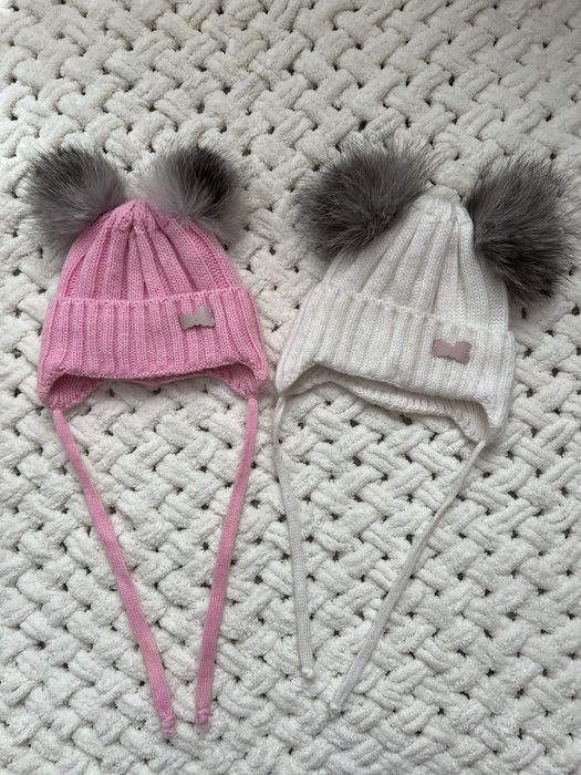 Зимові шапочки для двійні
