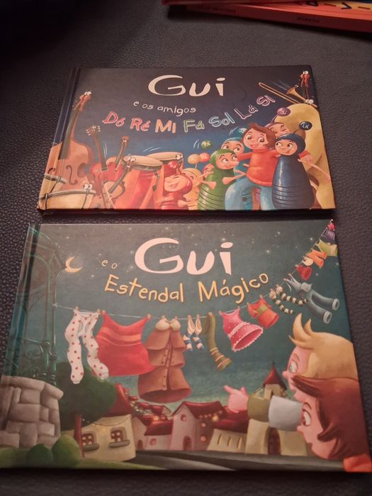 Dois livros Gui,Estendal Magico,Gui e os amigos
