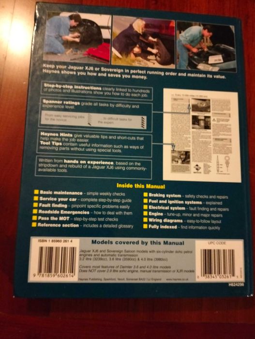 Haynes (manual técnico) - Jaguar XJ6 e Sovereign