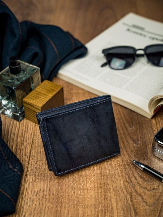 poręczny męski portfel buffalo wild skórzany rfid