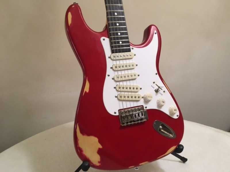 Guitarra nova JMS strat SSS-HSH relic com garantia