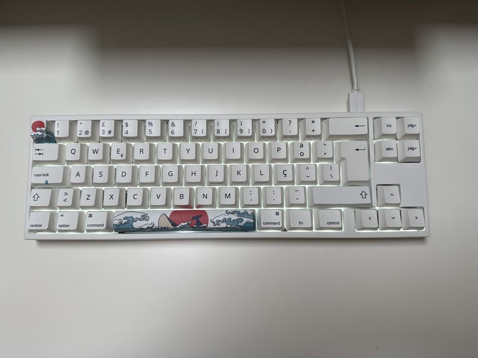 Ducky MIYA Pro Mechanical Keyboard for MAC/PC with White LED, 65%, PBT64752187001857120