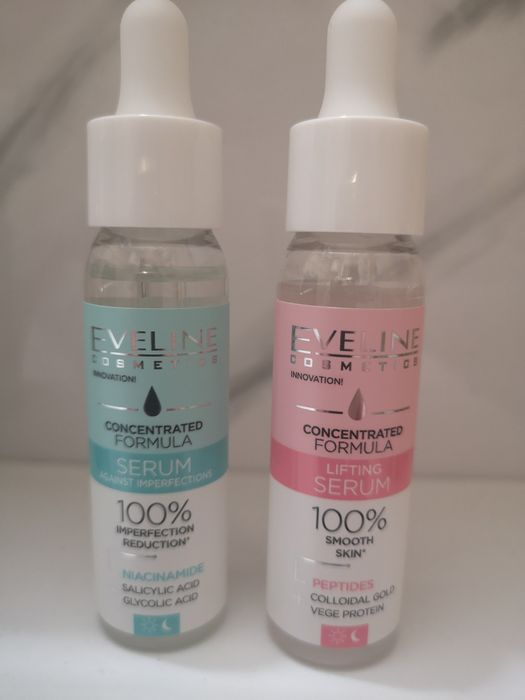 Zestaw 2x serum do twarzy Eveline niacynamid i peptydy
