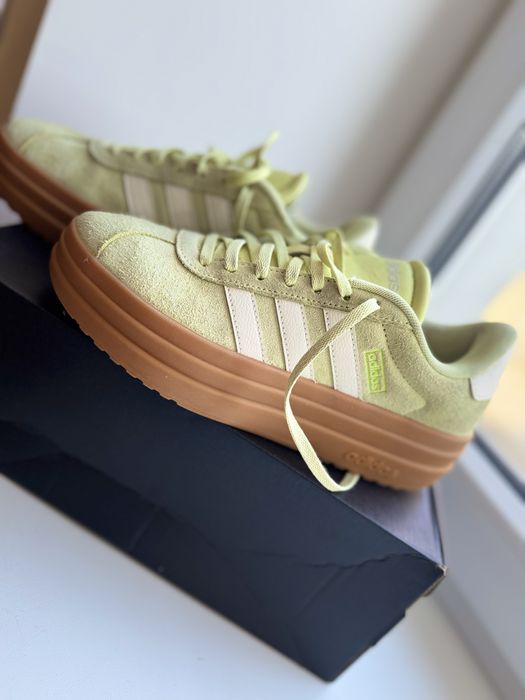 кроссовки Adidas VL Court Bold (Оригинал) – Лимонный цвет
