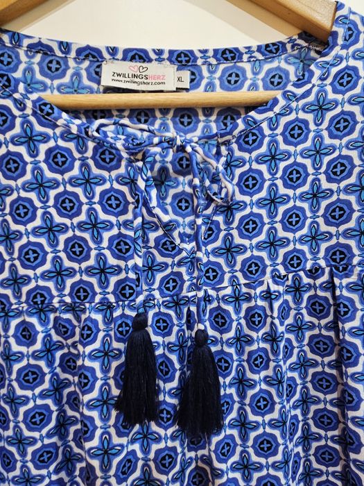 Wiskozowa bluzka w stylu boho