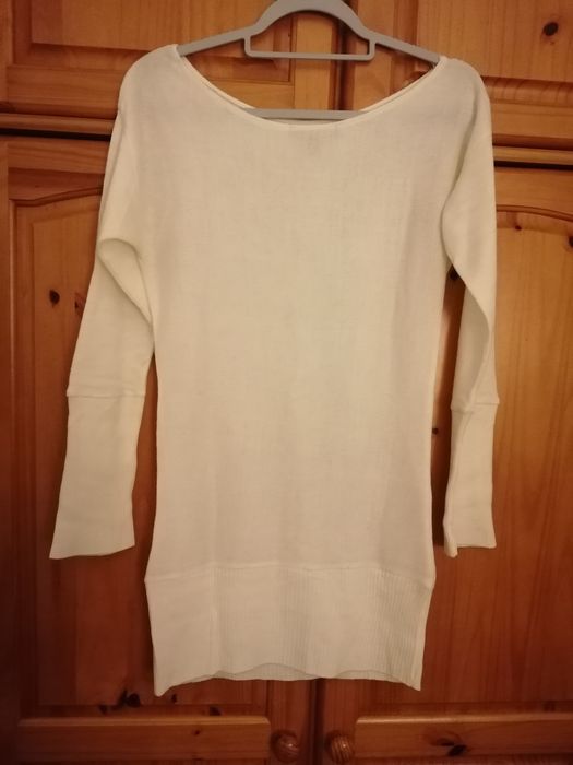 Camisola comprida, tipo vestido com 3/4 de manga