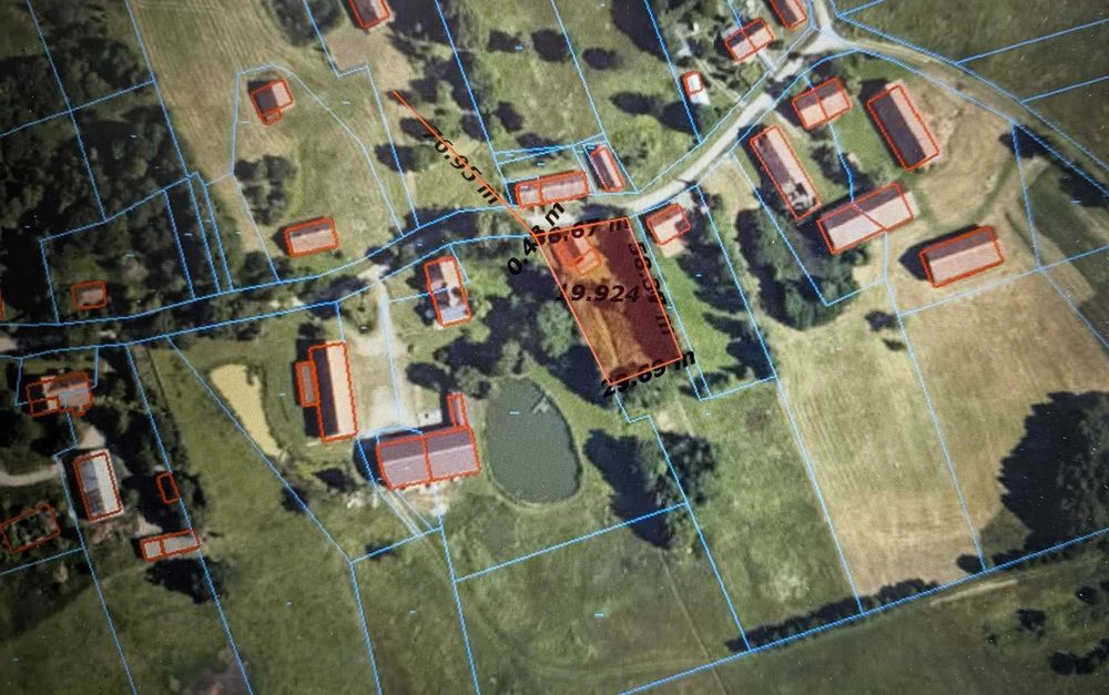 Działka 2000 m2 z budynkiem gospodarczym, gmina Lelkowo, pow. braniewski